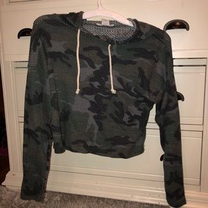 Cropped Thermal Shirt